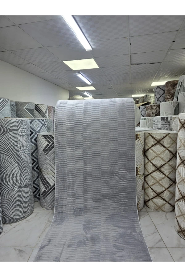 Peluş Halı Gri
