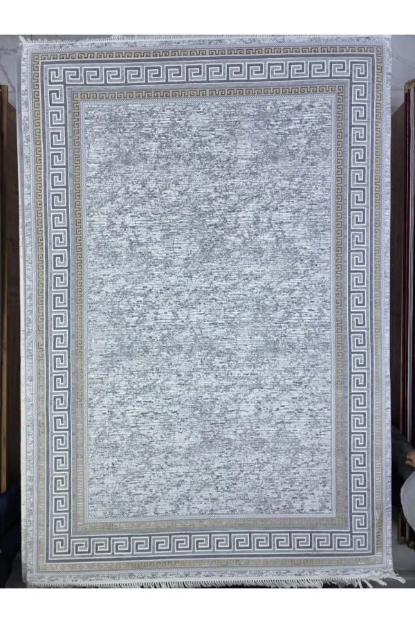 Sevimli Soft Platinum AK221 Açık Gri Gold Floş Halı 200x290