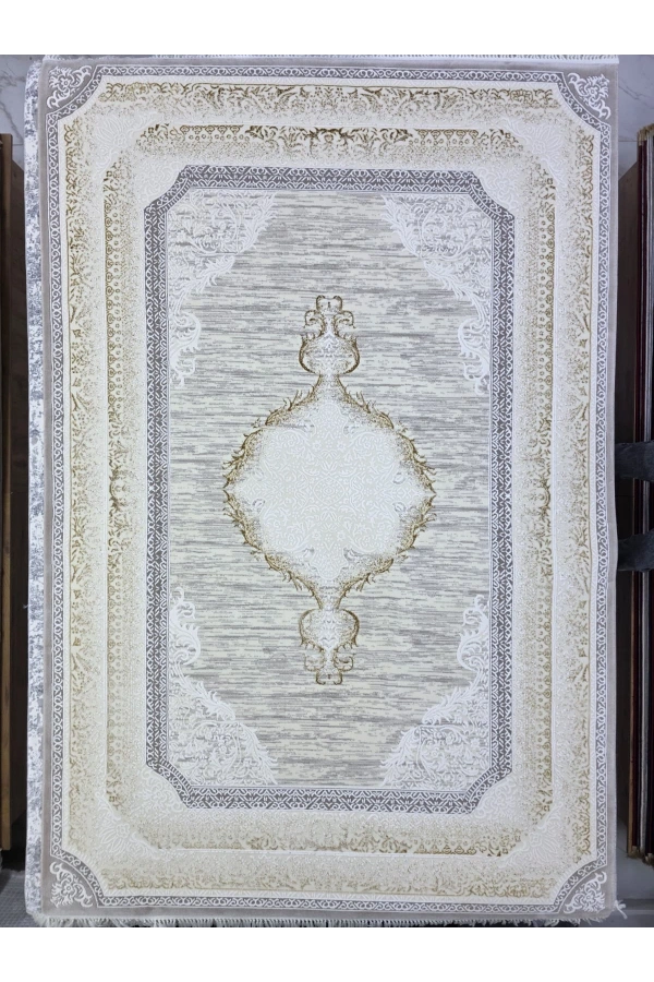 Sevimli Avanos AK187 Beyaz Gold Floş Modern Halı 200x290