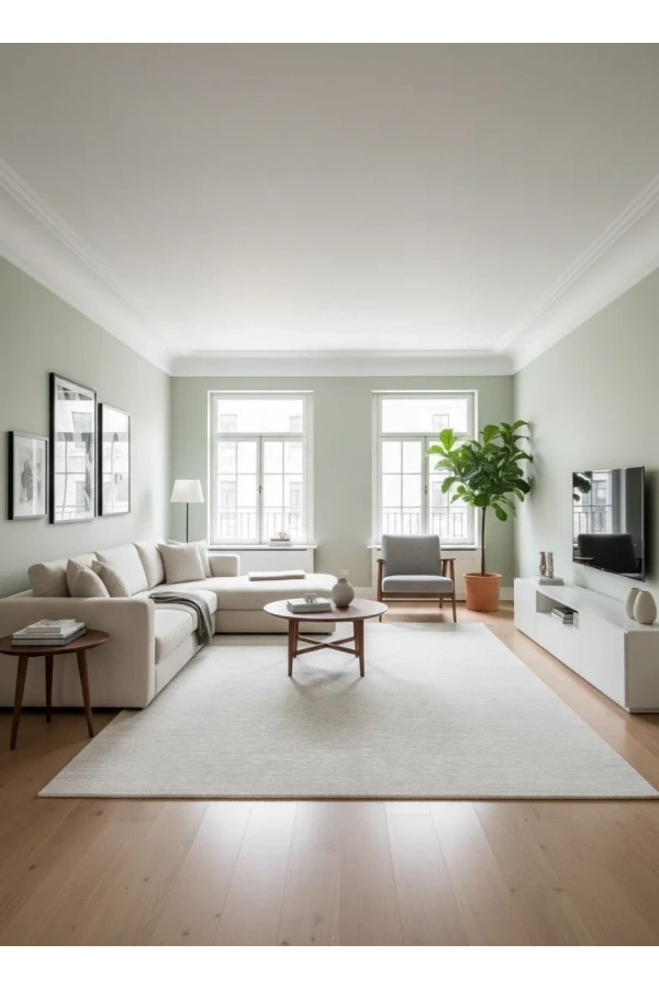 Stil 10002A Krem Halı 200x290 | Sade Düz Kadife Krem Halı