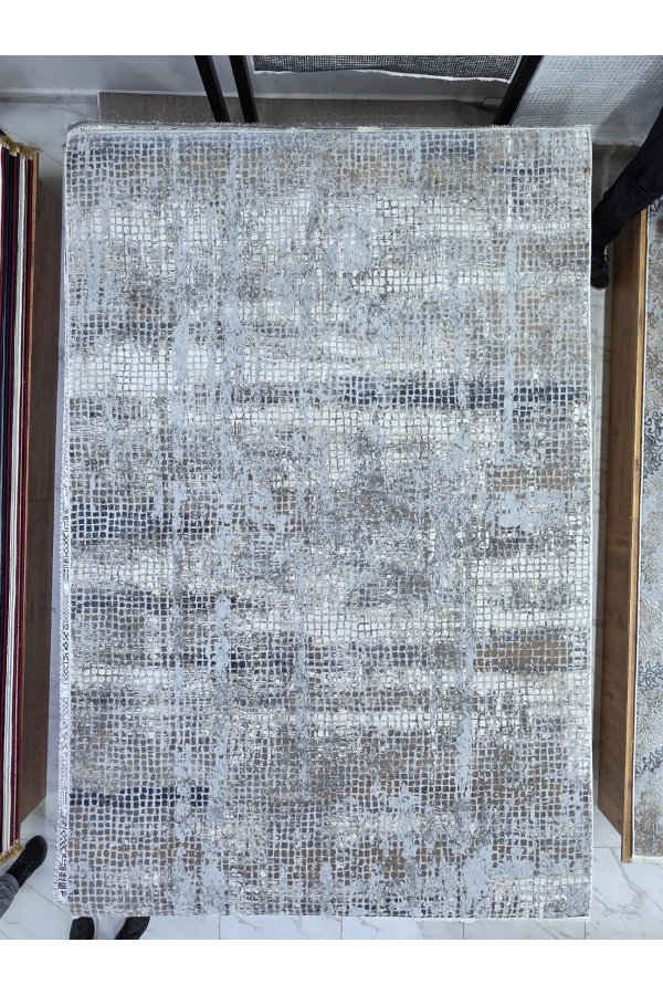 Asar Yün Moda H4852 Mavi Karma Dokulu Halı 200x290