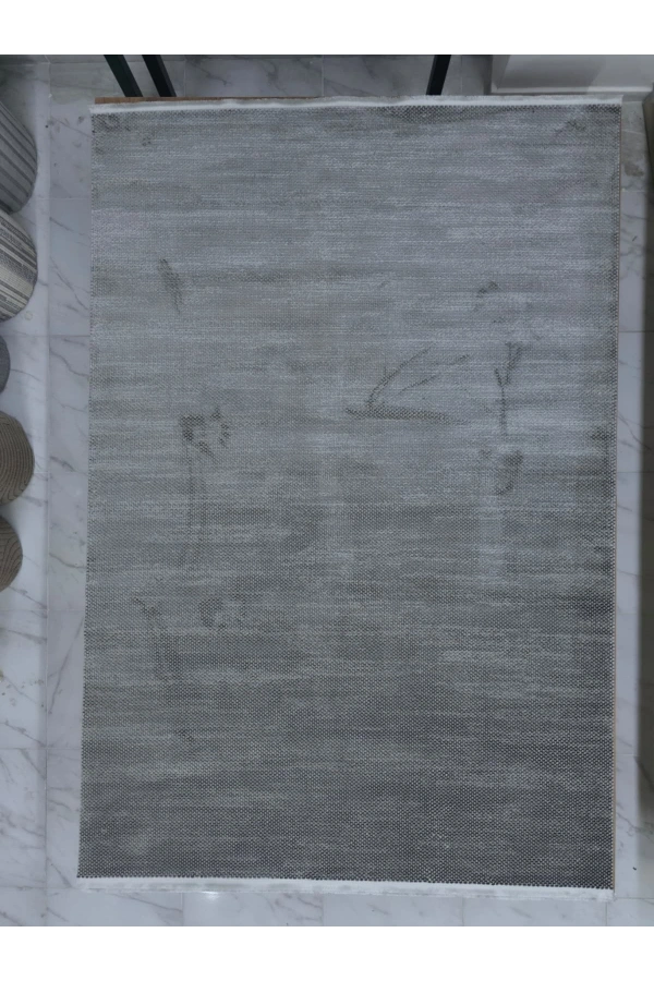 Apex Truva 6664TR Antrasit Düz Dokulu Sade Halı 200x290