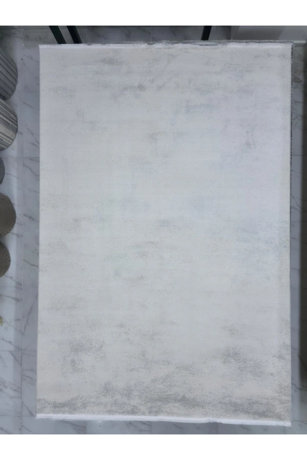 Apex Truva 6663TR Gri Düz Dokulu Sade Halı 200x290