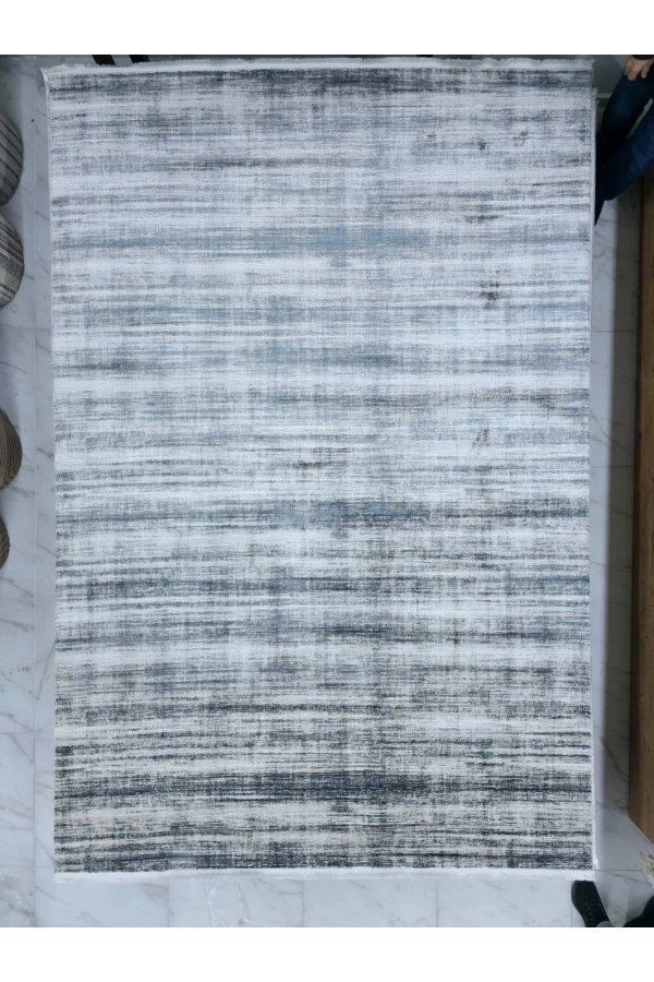 Apex Truva 6633TR Mavi Vintage Çizgili Halı 200x290