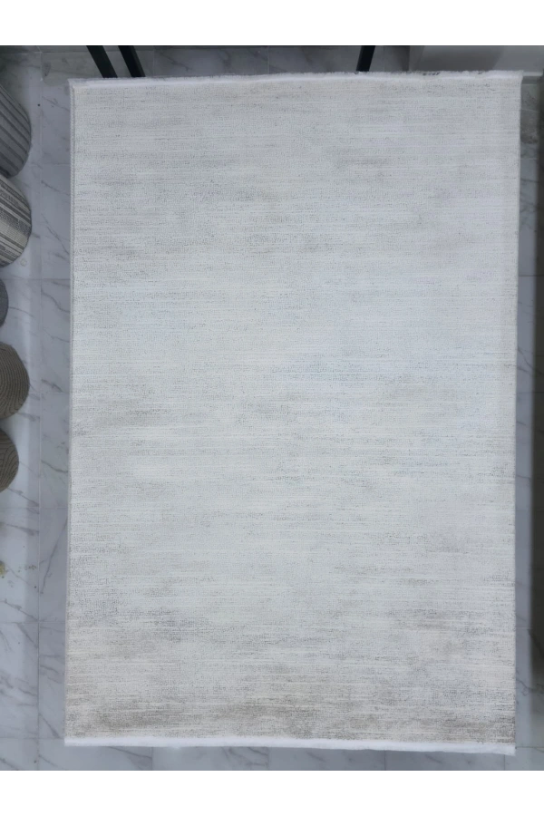 Apex Truva 6631TR Krem Düz Sade Lüks Halı 200x290