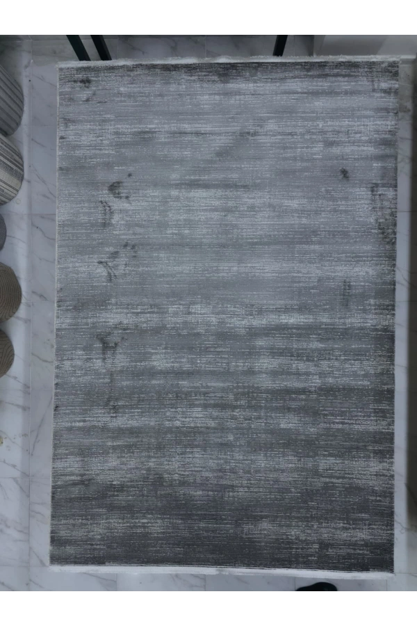 Apex Truva 6611TR Antrasit Düz Çizgili Modern Halı 200x290