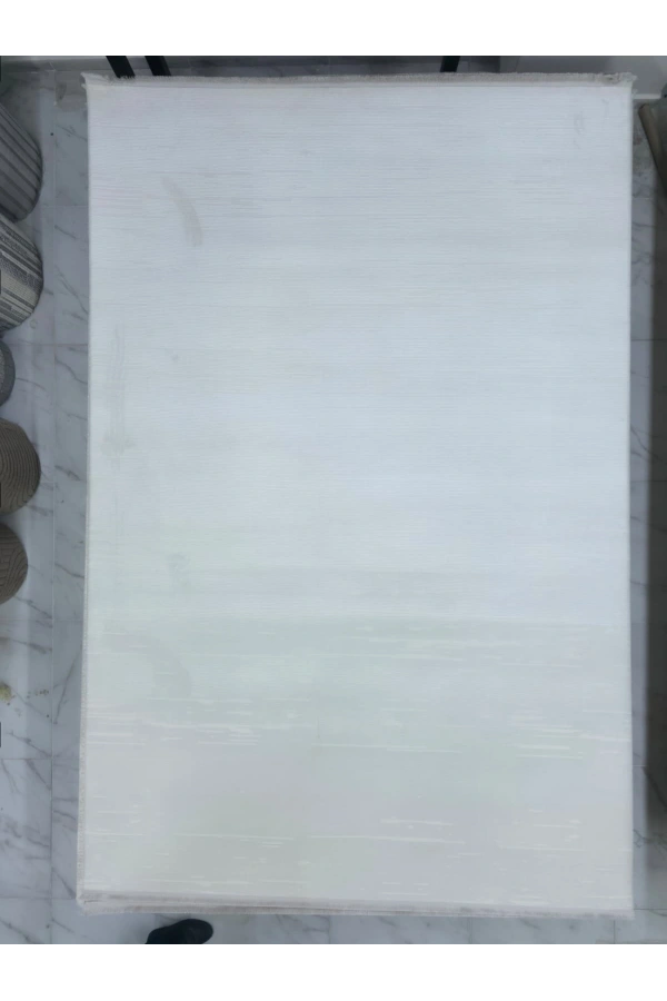 Apex Safran 8151SA Ekru Yatay Çizgili Sade Halı 200x290