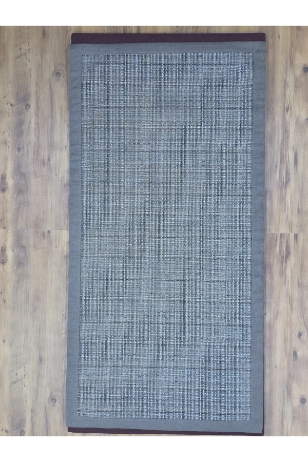 Apex Bordürlü Premium Sisal Aqua Kahve Doğal Dokuma Halı