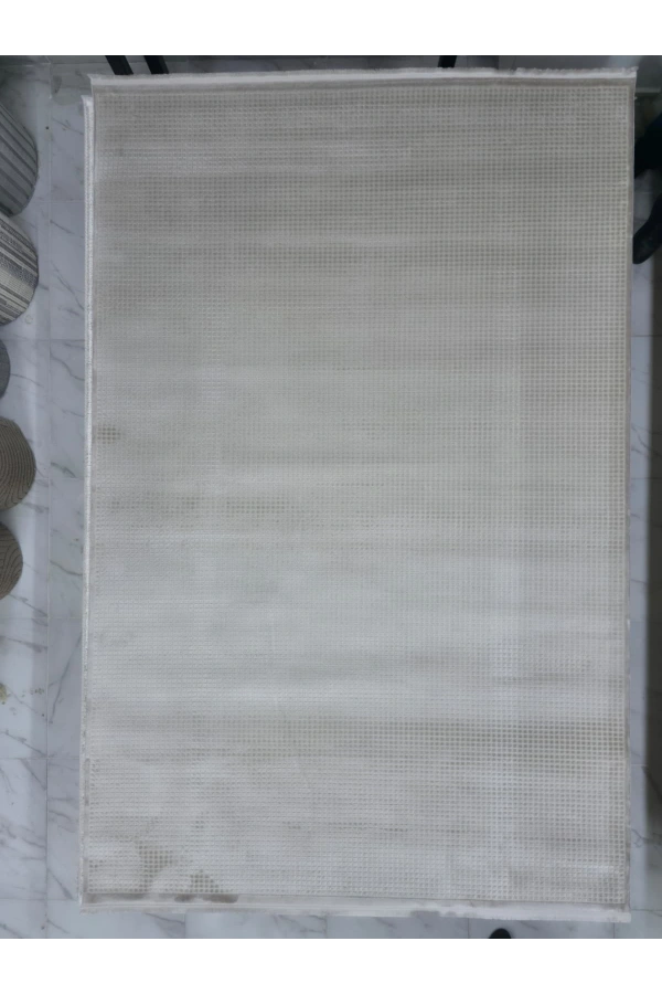 Apex Safran 8123SA Bej Kareli Yatay Çizgili Halı 200x290