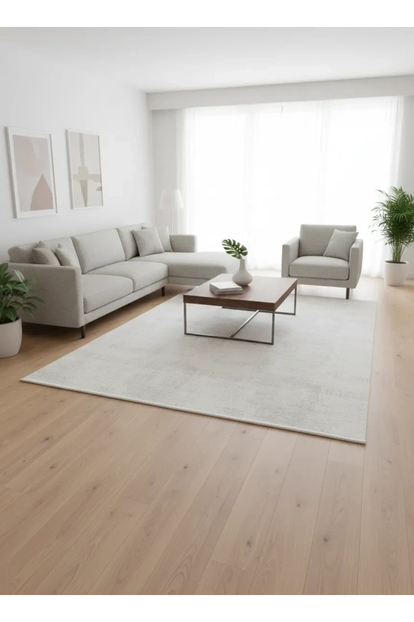 Apex Truva 6641TR Krem Hafif Dokulu Vintage Halı 200x290