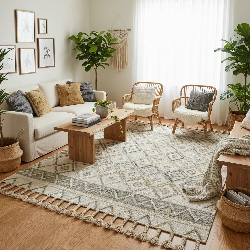 İskandinav & Bohem Halı Modelleri