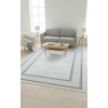Veseo Armoni 40014A Krem-Koyu Lacivert Halı 150x220 | Bordürlü Klasik Modern Halı