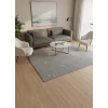Excellence Level EN270P Antrasit Labirent Kıvrım Desen Salon Halısı 150x220 — Peluş Saçaklı