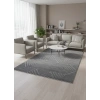 Excellence Level EN140P Antrasit Geometrik Salon Halısı 150x220 - Çerçeveli Desen Saçaklı
