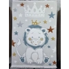 Excellence Kids EN133P Aslan Desenli Çocuk Halısı 150x220 - Taç Yıldız Renkli Oyun Halısı