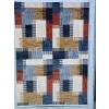 Bellino 4936 Mavi Kırmızı Patchwork Blok Halı 160x230