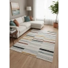 Bellino 4903 Krem Renkli Çizgili Modern Halı 160x230
