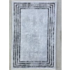 Bellino 4434 Gri Beyaz Eskitme Çerçeveli Halı 120x180