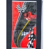 Bellino 5446 Kırmızı Siyah Formula Yarış Bayraklı Halı 80x150