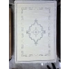 Sevimli Avanos AK121 Beyaz Gri Flosh Elmas Madalyonlu Halı 160x230