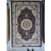 Asar Yün İpek H4158G Lacivert Bahçe Bölmeli Halı 150x233
