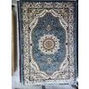 Asar Yün İpek H4158A Mavi Armut Madalyonlu Halı 150x233