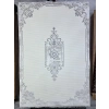 Sevimli Soft Platinum AK085 Beyaz Gri Çiçekli Floş Halı 200x290