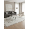 Sevimli Avanos AK076 Beyaz Gri Floş Modern Halı 200x290