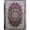 Asar Yün İpek H4095A Koyu Kırmızı Madalyonlu Klasik Halı 200x290