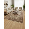 Asar Yün İpek H4095A Krem Madalyonlu Klasik Halı 200x290