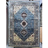 Asar Yün İpek H4320A Mavi Kazak Desenli Klasik Halı 200x290