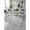 Kevser Kilyas NU1152 Antrasit Geometrik Çapraz Desenli Halı 200x290