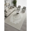 Apex Marea 8811MA Ekru Klasik Madalyonlu Halı 200x290
