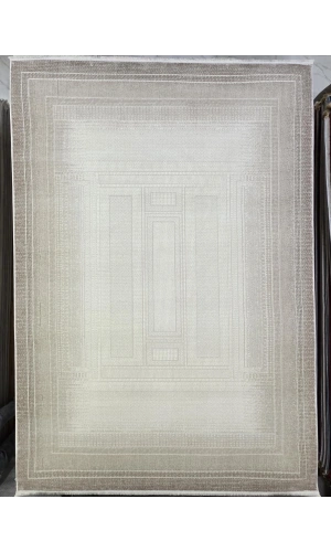 Gümüşsu 12324C Kahve Halı 200x280 | Yunan Key Bordürlü Soyut Halı