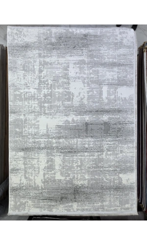 Odak Narin P2384A Gri-Beyaz Halı 200x280 | Soyut Modern Halı