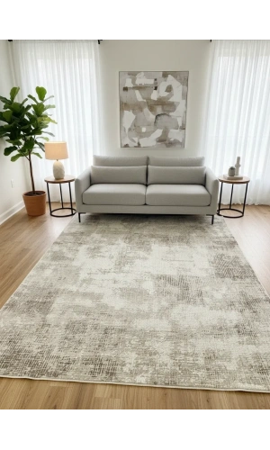 Gümüşsu 12871A Kahve Halı 200x280 | Soyut Vintage Desenli Lüks Halı