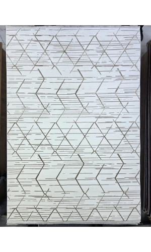 Odak Narin P7381 Kahve Halı 200x280 | Geometrik Üçgen Desenli Modern Halı