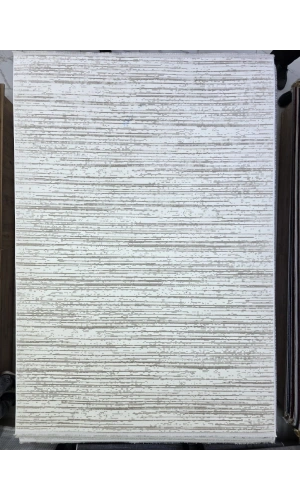 Odak Narin P2371 Kahve Halı 200x280 | İnce Çizgili Bambu Dokulu Halı