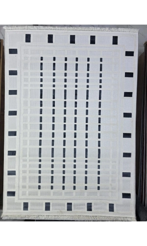 Veseo İskandinavy NU1074 Koyu Mavi Halı 200x275 | Geometrik Lacivert Blok Desenli Halı