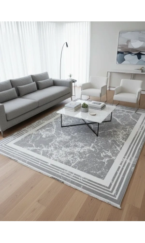 Luna A3096 Koyu Gri Halı 200x280 | Güçlü Doku Zengin Karakter