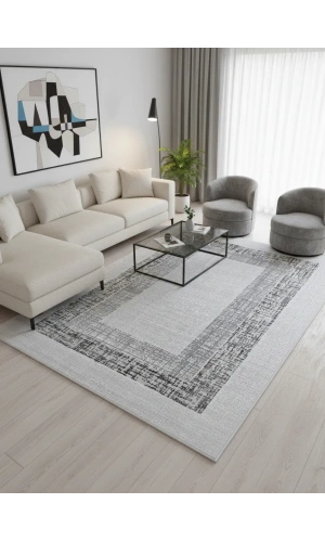 Luna A3051 Gri Halı 200x280 | Çağdaş Tasarımlı Premium Halı