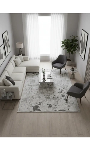 Luna 6604A Gri Halı 200x280 | Klasik Luna Serisi Modern Halı