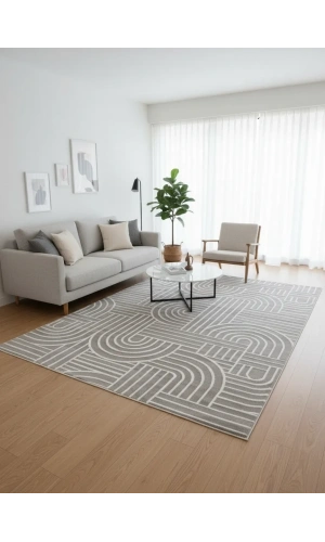 Luna A3086 Bej Halı 200x280 | Sıcak Tonlu Modern Halı