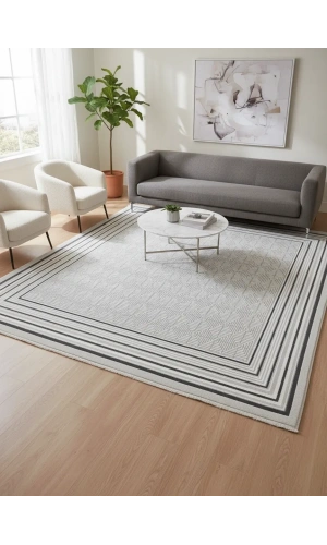 Luna A3050 Gri Halı 200x280 | Şık ve Sade Modern Halı