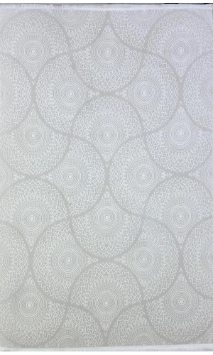 Veseo Armoni 40146A Krem Halı 150x220 | Mandala Daire Etnik Desenli Halı