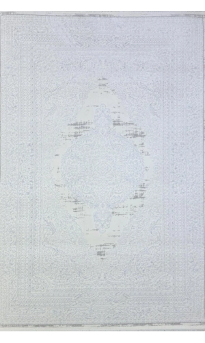 Veseo Asil NU1331 Krem-Beyaz Halı 150x220 | Klasik Madalyon Desenli Halı