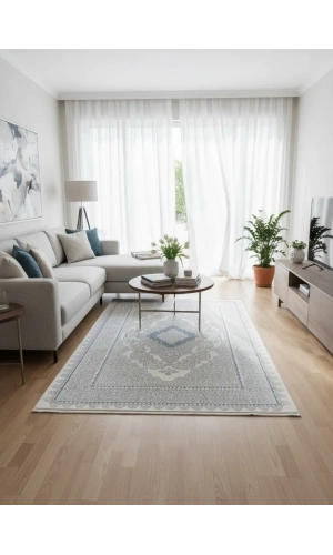 Odak Narin P7068 Gri Mavi Halı 150x220