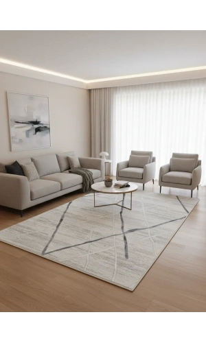 Odak İnci H7396A Açık Mavi Beyaz Halı 150x220