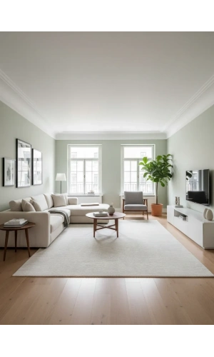 Stil 10002A Krem Halı 200x290 | Sade Düz Kadife Krem Halı