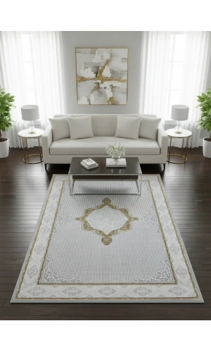 Stil 06779A Gold Halı 200x290 | Altın Madalyon Klasik Osmanlı Halı